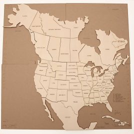 Puzzle Hartă – America de Nord